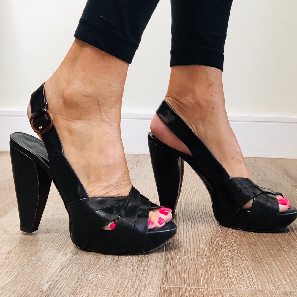 Marc Jacobs sling back platform sandals